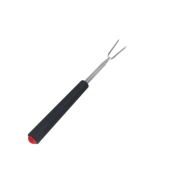 FEISHENTT Stainless Steel Telescoping Barbecue Fork for Grilling and Outdoor Cooking | Extendable Skewer Tool for Camping and BBQ Use