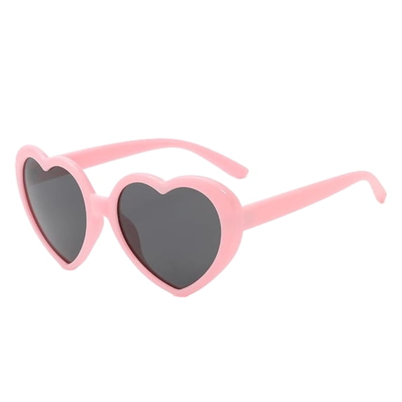 FEISHENTT Stylish Heart Shaped Polarized Sunglasses Retro Oversized Fashion Eyewear For Outdoor Activities And Daily Wear