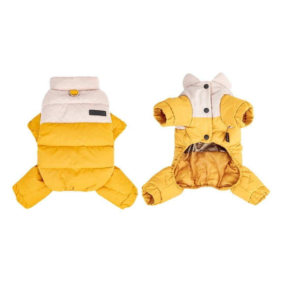 FEISHENTT Winter Warm Dog Jacket - Waterproof Four-Leg Jumpsuit for Small Medium Dogs A S