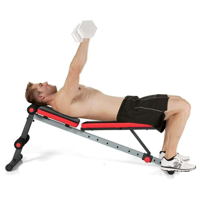 FEIZICRY Weight Bench Adjustable Workout Bench Sit Up Bench with 9 Level Incline Decline Ab Bench Press for Home Strength Training Bench for Full Body Walmart