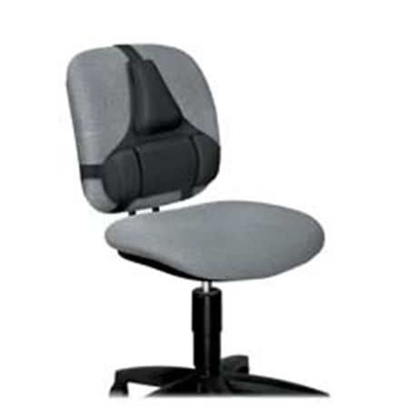 FEL Back Support- Adjustable- Memory Foam- 14-.50in.x2in.x15in.- Black