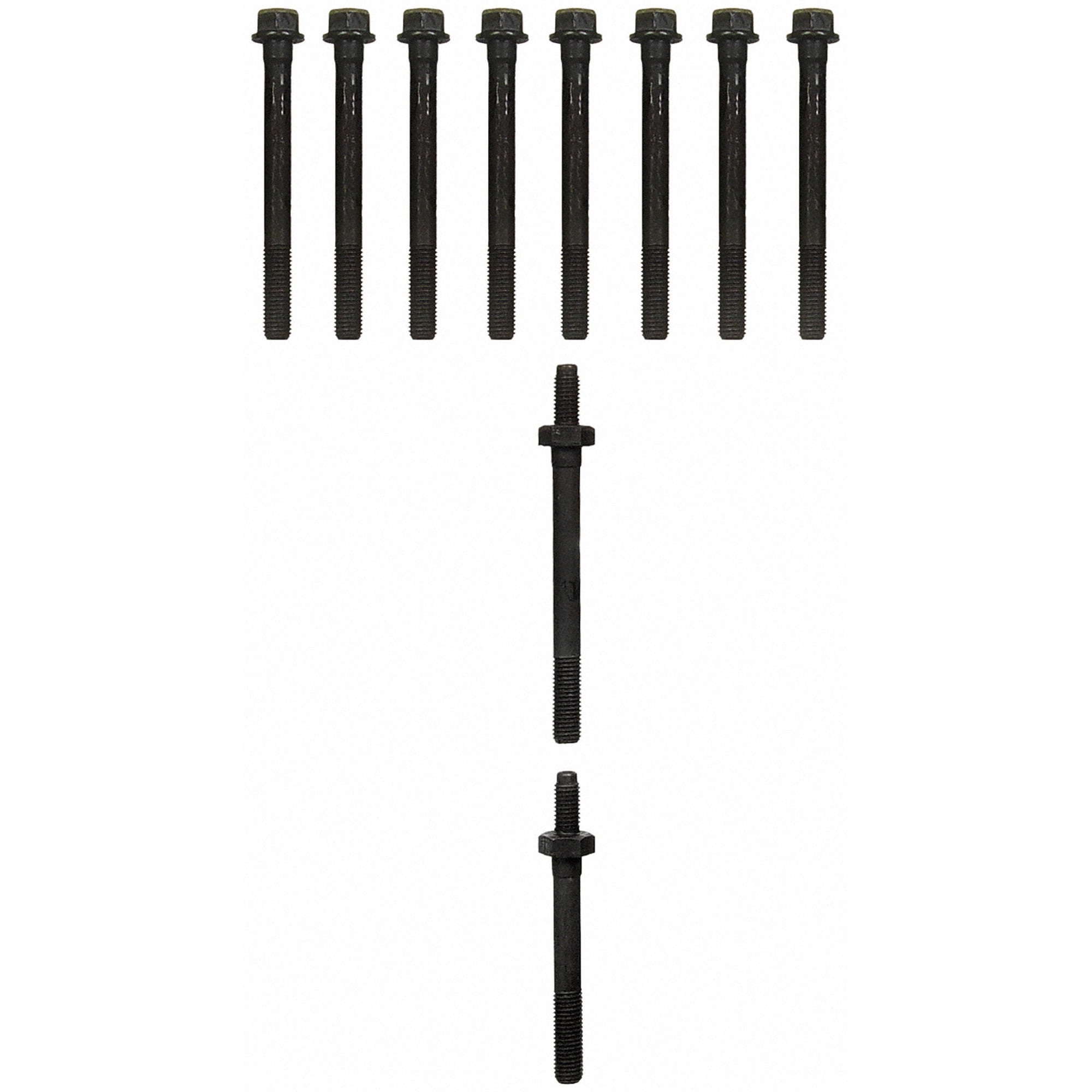 Fel Pro 72173 Head Bolt Fel-Pro ES 72173 Cylinder Head Bolt Kit, Hex Head, Steel, Natural, GM LS-Series, Kit Fel Pro 72173 Specs
