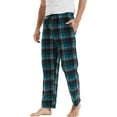thumbnail image 1 of FELEMO Men's Pajama Pant Comfy Soft Lounge Plaid Sleep Pants(Green/L), 1 of 3