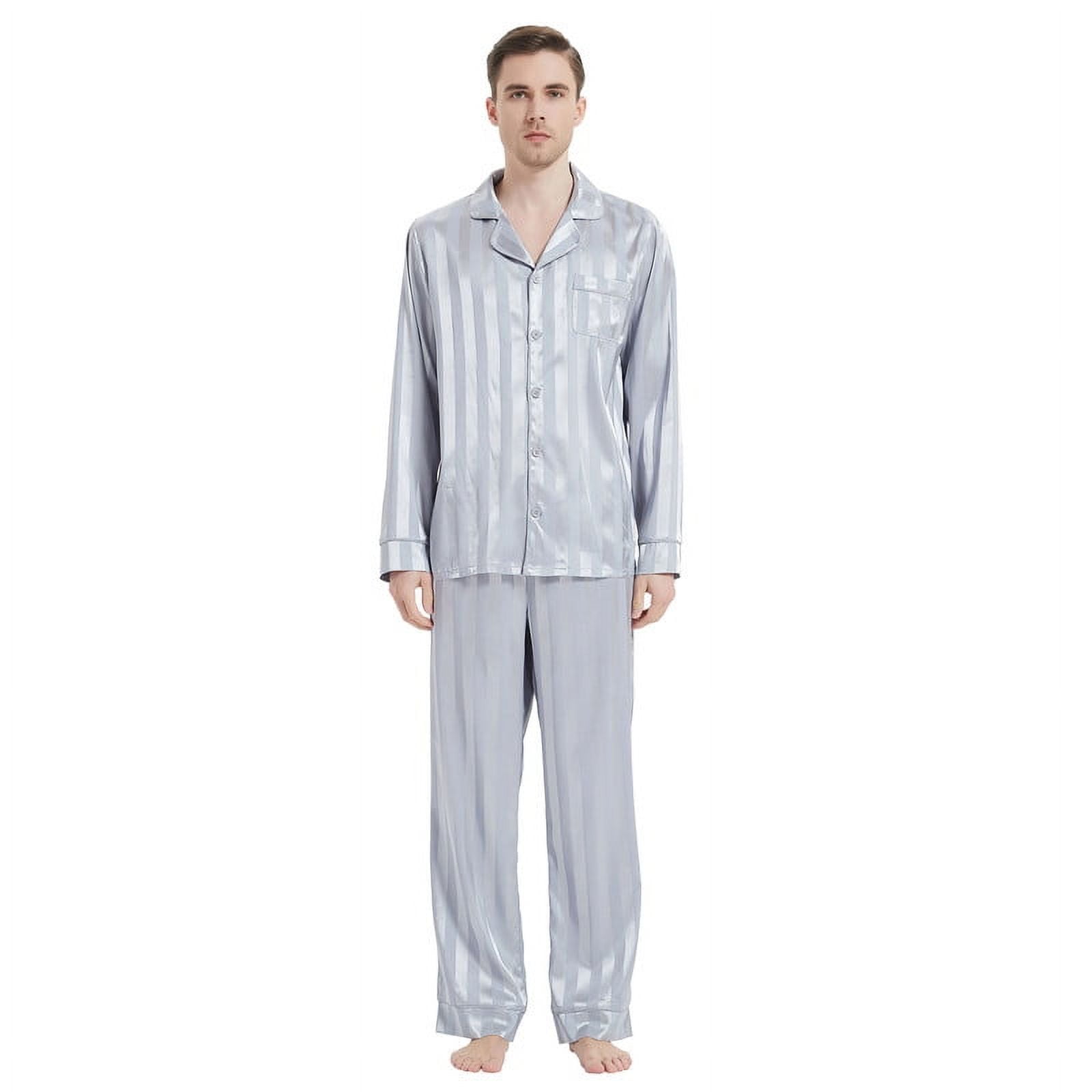 Women’s Silk Satin Pajama Set – 4-Piece Lace Trim Robe & Sleepwear In Champagne