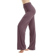 FELEMO Women's Bootcut Yoga Pants High Waist Workout Pants 4 Way Stretch Tummy Control Work Pants Flare Pants(CAMEO RED/3XL)