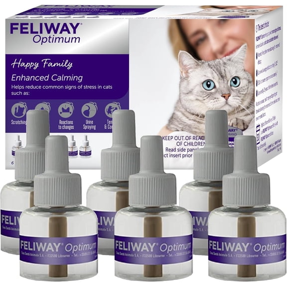 FELI-WAY Optimum Enhanced Diffuser Refill 6 Refills 48ml Each