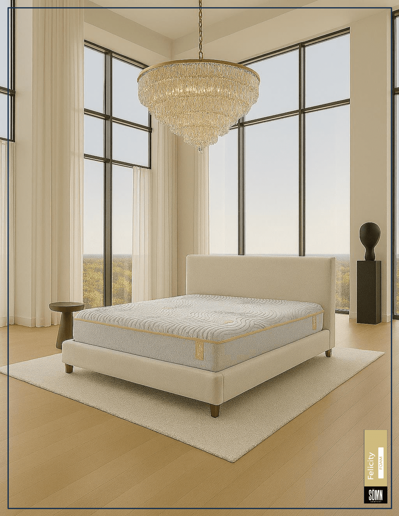 FELICITY Copper Infused Memory Foam Twin XL Mattress 10 Inch Height by SömN
