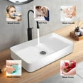 thumbnail image 1 of FELICON 24" Rectangle Bathroom Sink Modern Above Counter Porcelain Ceramic Sink Art Basin 600*340*105mm (23.62*13.39*4.13in), 1 of 9