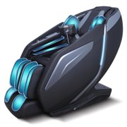 FELIDOMUS 4D Full Body Zero Gravity Massage Chair with Body Scan, Intelligent Shiatsu Strecth Massage, SL Track Massage, Back/Leg Heated, AI Voice Control and Bluetooth,Black