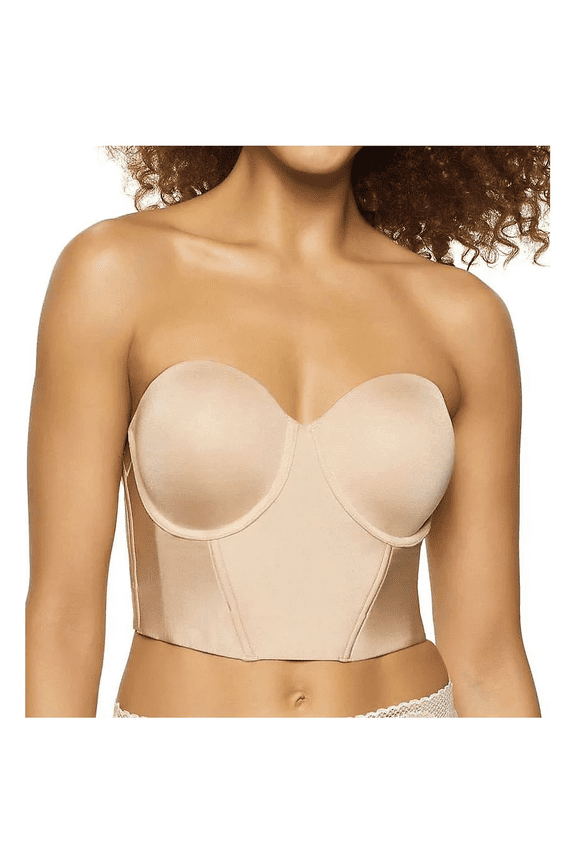 Warm Nude Body Veil Low Back Longline Bra, US 38DD, UK 38DD, NWOT