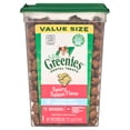 thumbnail image 1 of Greenies Feline Savory Salmon Flavor Adult Natural Dental Cat Treats, 9.75 Oz Tub, 1 of 11
