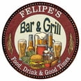 thumbnail image 1 of FELIPE'S Bar and Grill 14" Round Metal Sign Kitchen Wall Decor 100140020282, 1 of 1