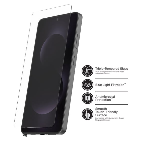 DuraGlass DefenseTech Glass Screen Protector with Blue Light Filtering for Samsung Galaxy S26 Ultra