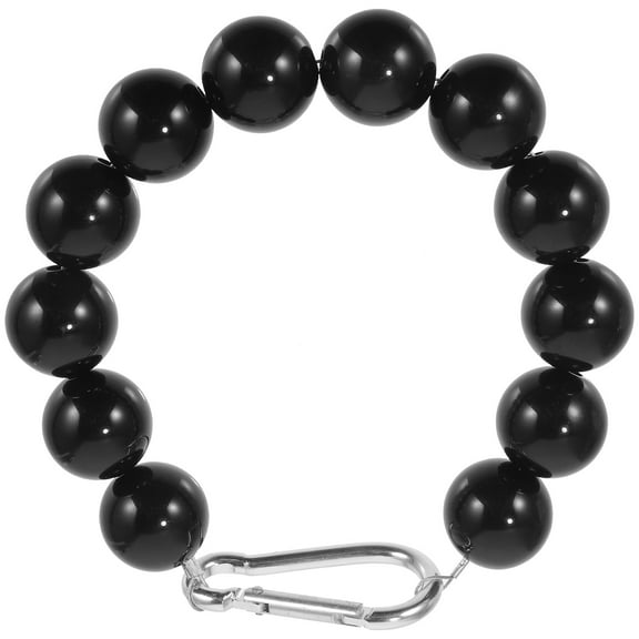 FELTECHELECTR 1 Pair Acrylic Flagpole Retainer Ring Black 13.00X13.00X2.50cm Keeps Flag Close to Pole