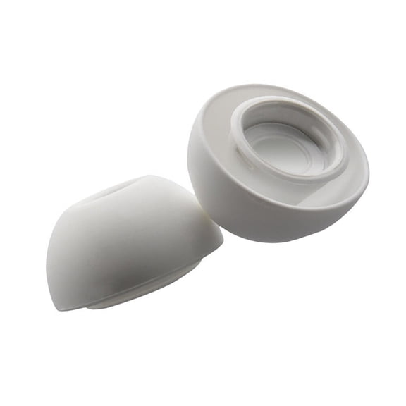 FELTECHELECTR White Silicone Earbud Covers 1 Pair for Running, Music Listening, Daily Use Earphone Accessories