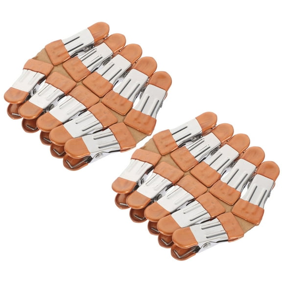 FELTECHELECTR Strong and Sturdy Clip Stainless Steel Clothespin for Clothes Drying 1 Set 20Pcs