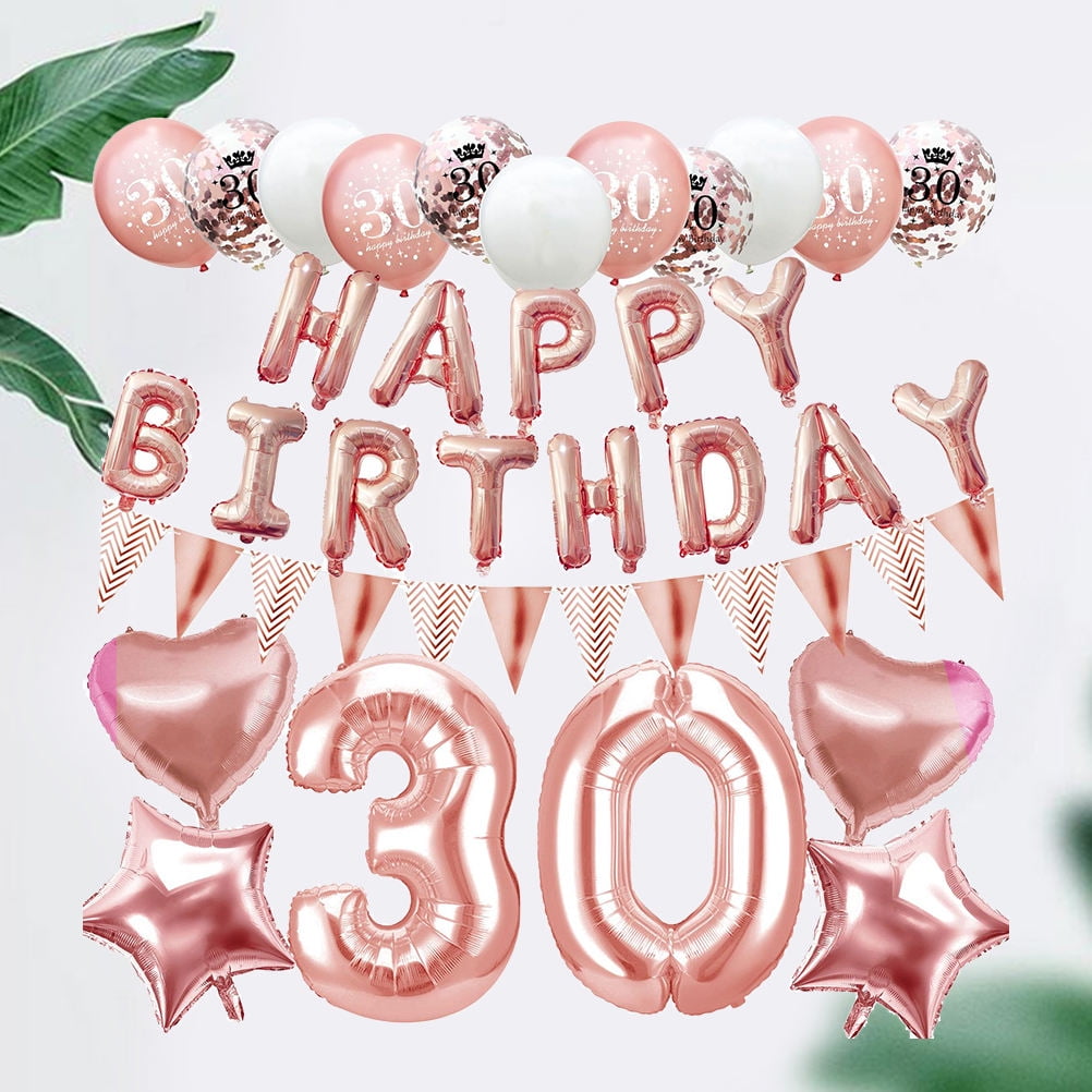 FELTECHELECTR 1 Set Birthday Balloons Kit for Birthday Party Balloons ...