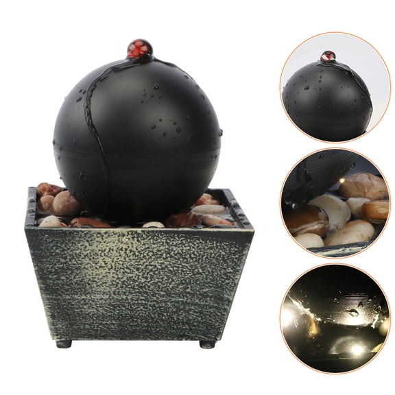 FELTECHELECTR 1 Set Tabletop Fountain Water Scenery With Light And Humidity For Indoor Use Assorted Color