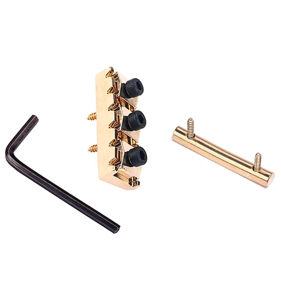 FELTECHELECTR 1 Set Tuning Stability Guitar String Tension Bar Copper 9.2x5.1x2in Guitar String Locking Nut
