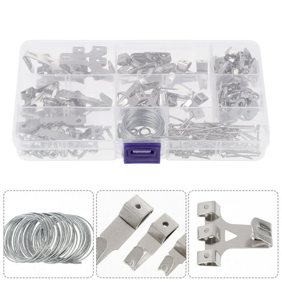 FELTECHELECTR 1 Set Universal Frame Hanger Iron Hooks For Indoor Wall Decoration Projects