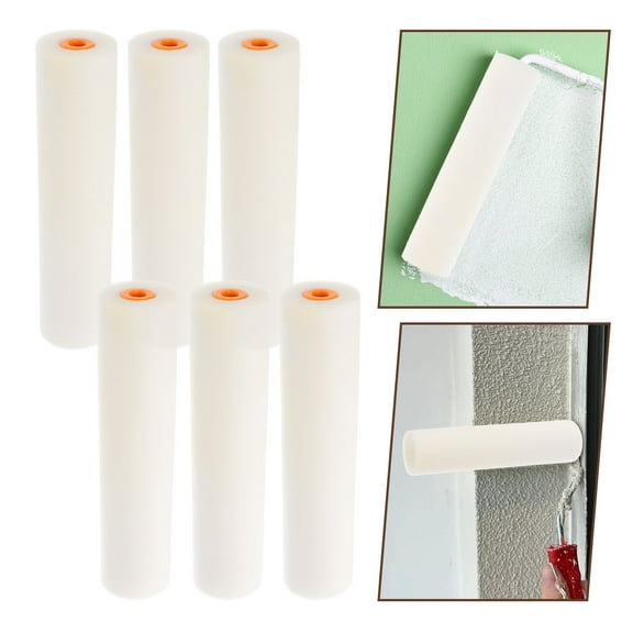 FELTECHELECTR 10 Pcs Foam Sponge Paint Roller Versatile Brush Rollers for Walls