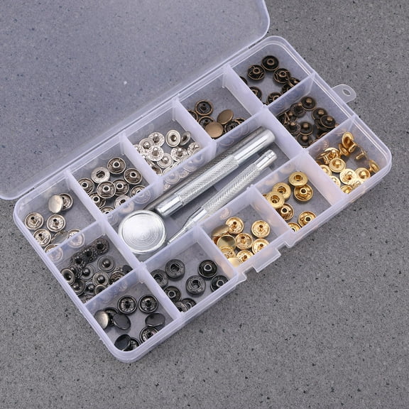 FELTECHELECTR 10 Sets Metal Snap Buttons for Clothing Shoes Hats Belts Backpacks Replacement for Lost Buttons