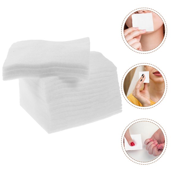 FELTECHELECTR 1000Pcs Cotton Pads for Women Cotton Pads for Salon Use 2.4x2x0.04in