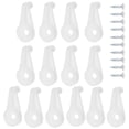 thumbnail image 1 of FELTECHELECTR 100Pcs Mirror Fixing Clips for Bathroom Silver Plastic, 1 of 8