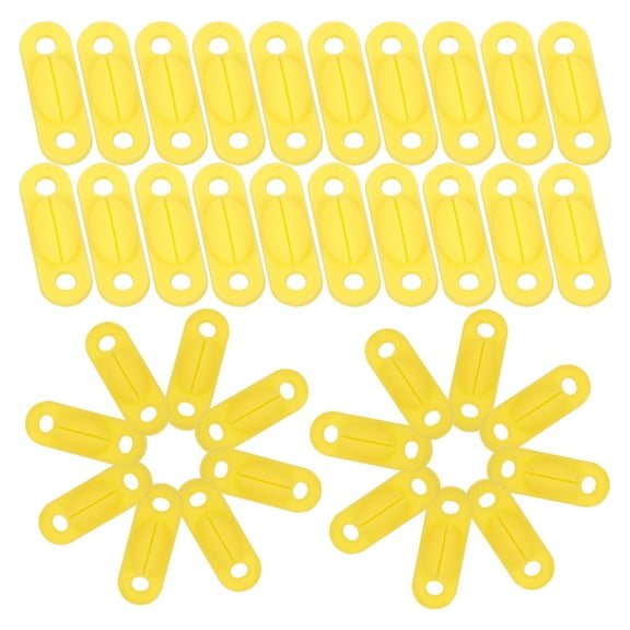 FELTECHELECTR 100Pcs Racket Cord Tube Badminton Racket String Protector Plastic Rectangular Tubing