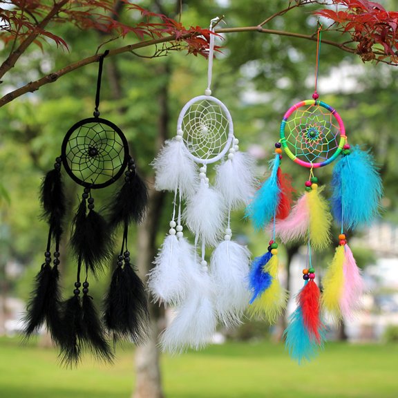 FELTECHELECTR 10Pcs Plastic Dreamcatcher Rings White Ideal for Wrapping Fabric and Craft Yarn