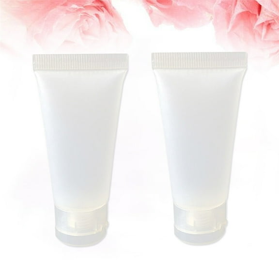 FELTECHELECTR 10Pcs Refillable Bottle Refillable Liquid Travel Bottle Square Shape 50ml