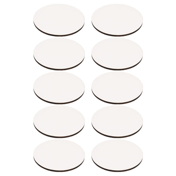 FELTECHELECTR 10-Pack Round Wood Blanks for Sublimation, Perfect for Home, Office, Cafe Use