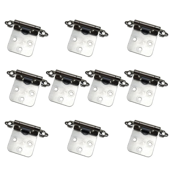 FELTECHELECTR Self Closeing Door Hinge White Nickel Plating for Toilet Use 10Set