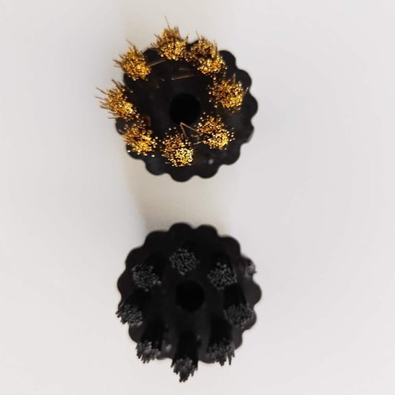 FELTECHELECTR 10pcs Steam Mop Brush Head, Brass Brush Head Replacement Parts Accessories Mop Parts Mop Accessories (M8 Hairbrush X5, M8 Copper Brush X5)