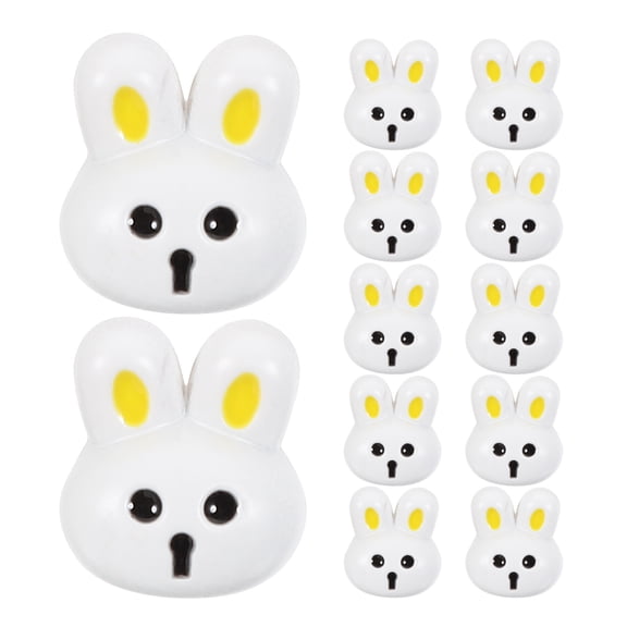 FELTECHELECTR 12Pcs Bunny Modeling Buttons For Easter Diy Projects And Clothing Decoration