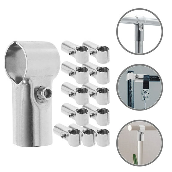 FELTECHELECTR 12pcs Pole T Clamp Metal Fence Mounting Clips for Indoor and Outdoor Use