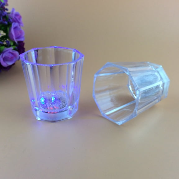 FELTECHELECTR 14 Pcs Glowing Cups Rainbow Colors Reflection for Parties and Camping