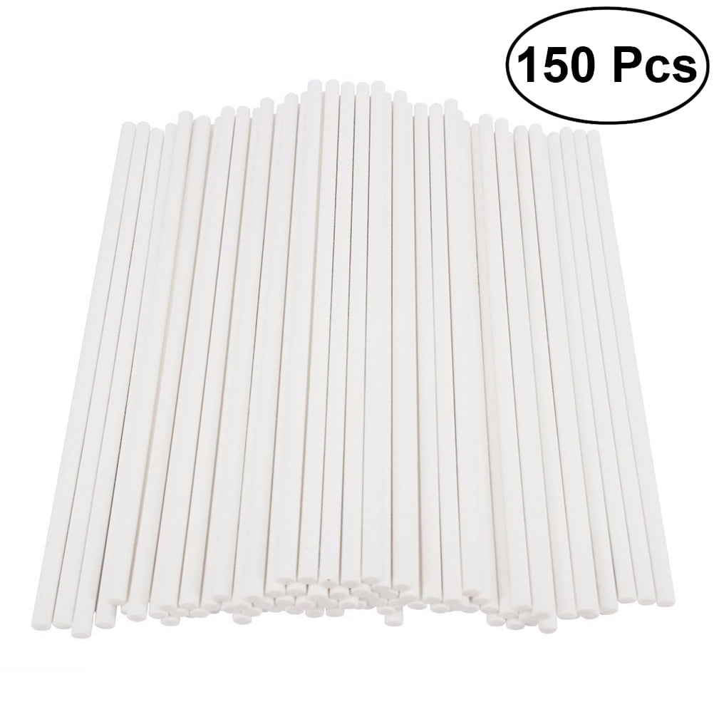 KBNIAN 200 Stück Lollipop Sticks Aus Papier Cake Pop Sticks 10 C * 3,5