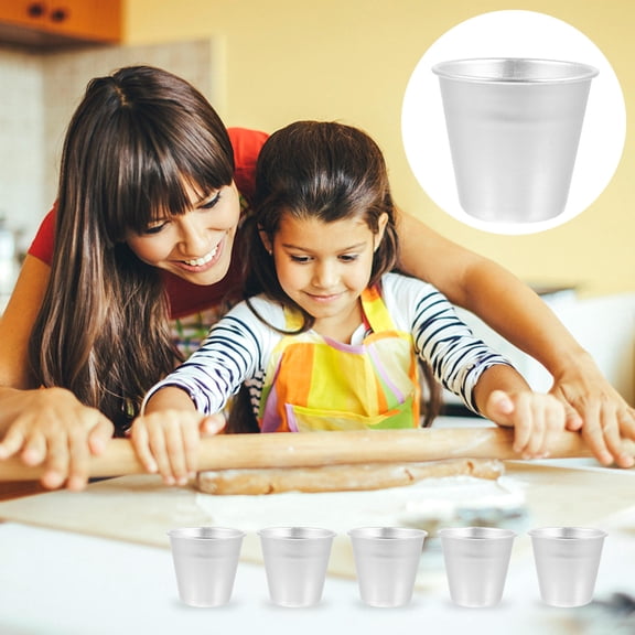 FELTECHELECTR 15pcs Molding Cakes with Baking Molds for Friends Gathering Silver