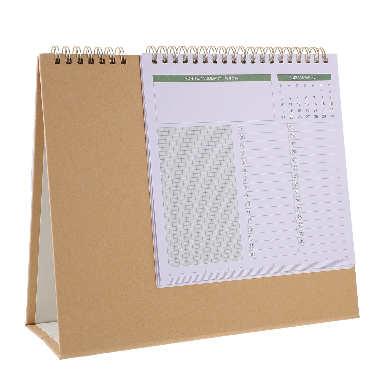 FELTECHELECTR 1Pack Aesthetic Desk Calendar Rectangular Shape for ...