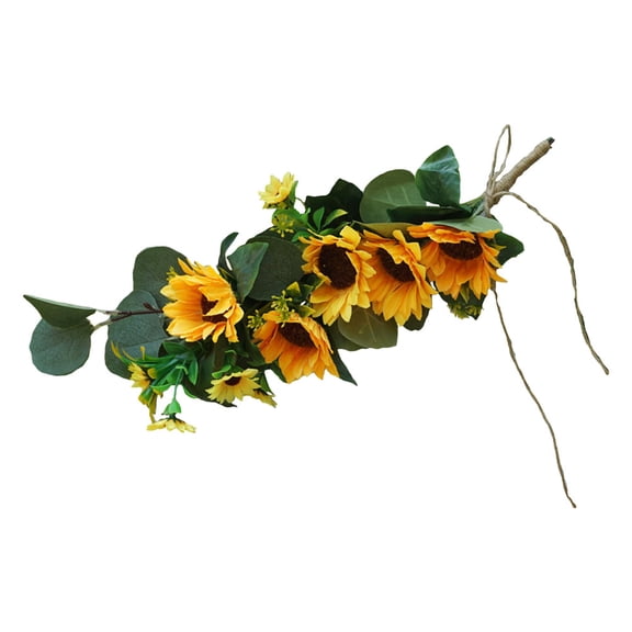 FELTECHELECTR 1Pack Artificial Sunflower Indoor Decoration Assorted Color Silk Cloth European Style Wedding Sunflower
