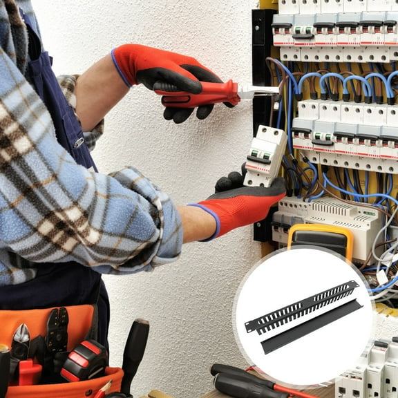 FELTECHELECTR 1Pack Cable Management System for Network Equipment Protection Cold Rolled Steel