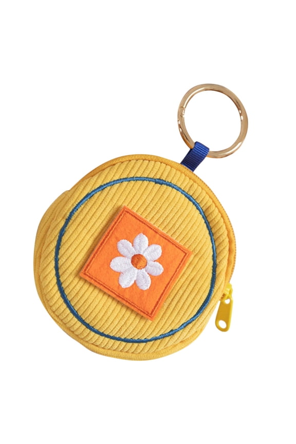 1Pack Coin Purse Women Compact Corduroy for Travel Daily Use