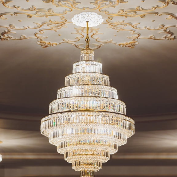 FELTECHELECTR 1Pack Decorative Ceiling Medallion 12.2In Diameter In White Material For Ceiling Decor