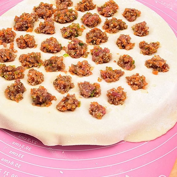 FELTECHELECTR 1Pack Dumpling Pressing Tool 19 Holes Round White PP for Chinese Dumpling Making Kit