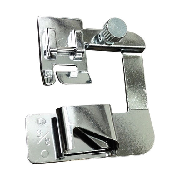 FELTECHELECTR 1-Pack Metal Roll Foot for Sewing Machines, Ideal for Home Sewing and Craft Enthusiasts