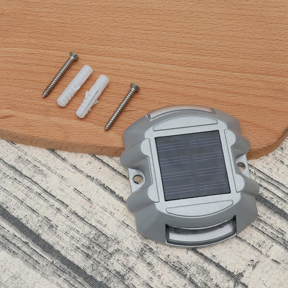 FELTECHELECTR 1Pack Solar Road Lights Blue 10.5 X 9.5 X 2.3In Waterproof Ground Lights