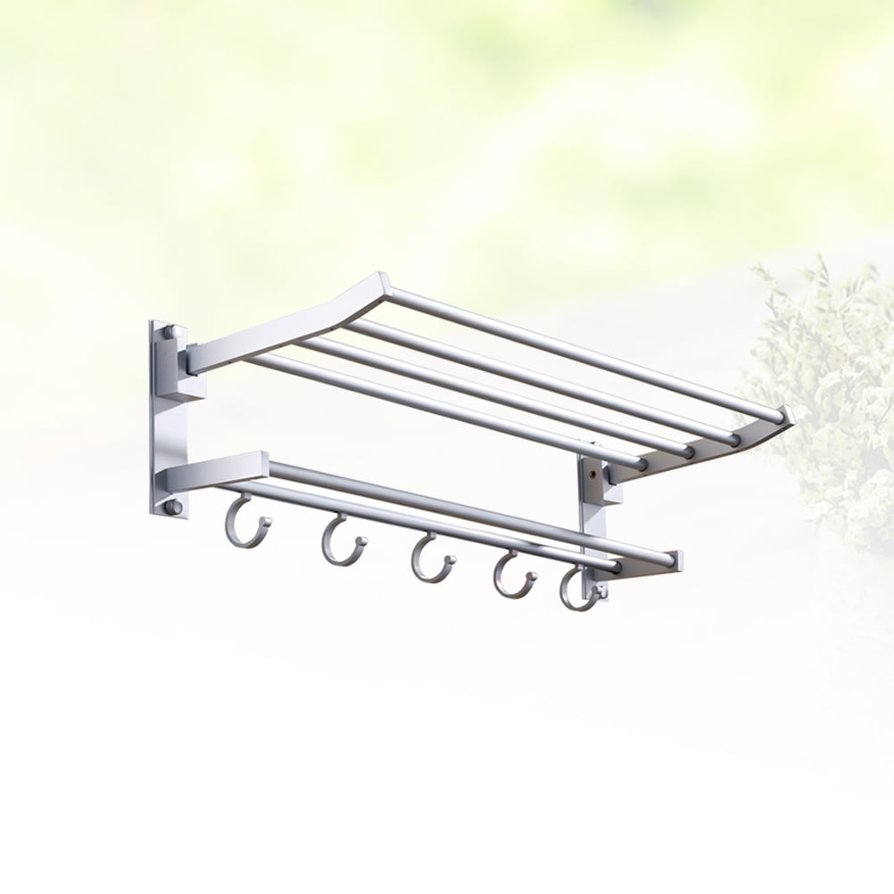 Small Rectangular Hand Towel Rack FELTECHELECTR 1Pack Towels Rack for Bathroom Silver Rectangular 40x16 ...