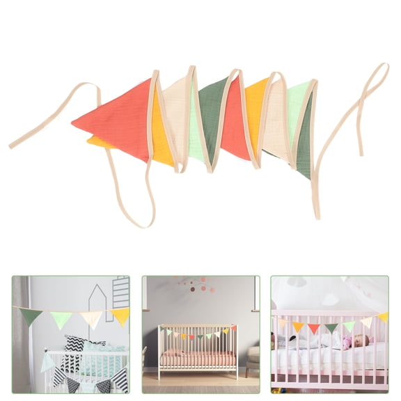 FELTECHELECTR 1Pack Triangle Pennant Banner For Party Decorations