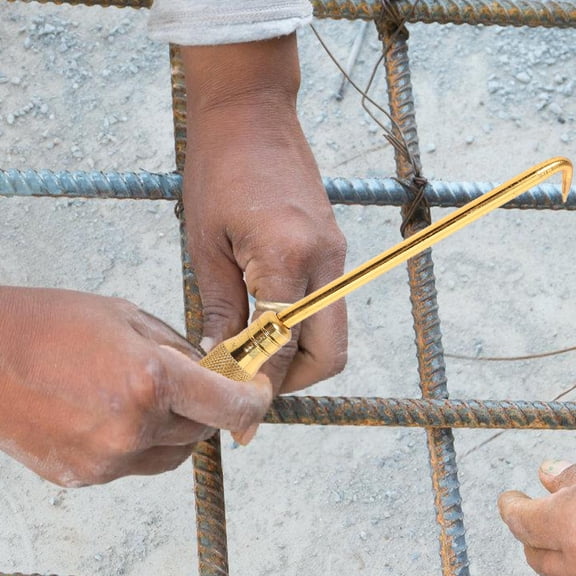 FELTECHELECTR 1Pack Tying Wire for Tying Construction Use Golden 9.45X0.79X0.79In